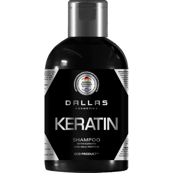 Шампунь Dallas Keratin для волос с кератином и молочным протеином, 1000 мл - Pampik