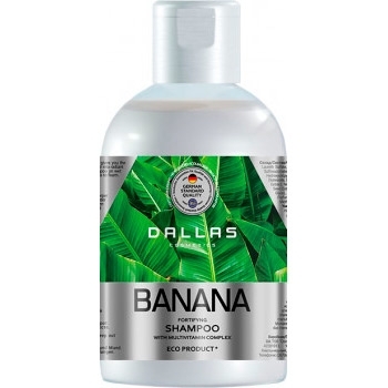 Шампунь Dallas Banana для укрепления волос с экстрактом банана, 1000 мл - Pampik