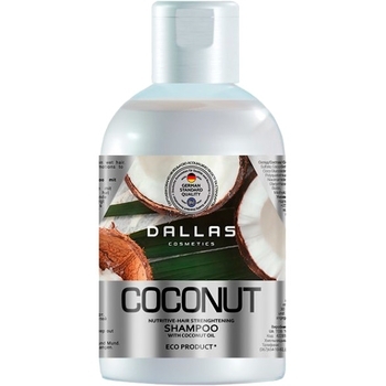 Шампунь Dallas Coconut укрепляющий для блеска волос с натуральным кокосовым маслом, 500 мл - Pampik