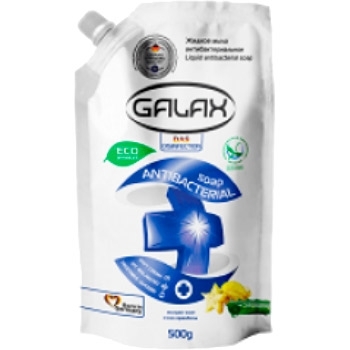 Антибактеріальне рідке мило Galax Карамболь та алое, дойпак, 500 мл - Pampik