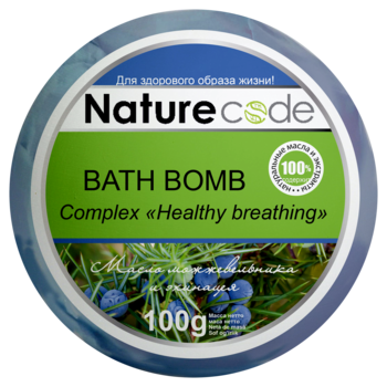 Бомба Nature Code Сomplex Healthy breathing, зеленый, 100 г - Pampik