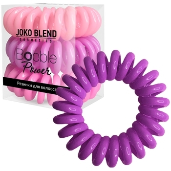 Набор резинок для волос Joko Blend Power Bobble Bright Pink Mix, 3 шт., лиловый - Pampik