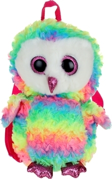 Рюкзак TY Gear Різнокольорова сова Owen, 25 см (95003) - Pampik - 6