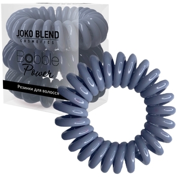Набор резинок для волос Joko Blend Power Bobble Gray-Blue Mix, 3 шт., серо-голубой - Pampik