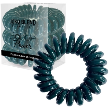 Набір резинок для волосся Joko Blend Power Bobble Dark Green, 3 шт., темно-зелений - Pampik