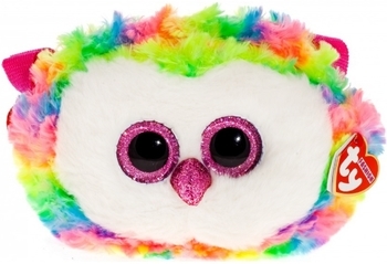 Сумка TY Gear Різнокольорова сова Owen, 20 см (95103) - Pampik - 4
