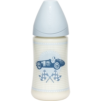 Пляшка для годування Suavinex Історії малюків, 270 мл, блакитний (304383/1) - Pampik