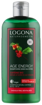 Био-Шампунь Logona Укрепление и Рост, с кофеином, для волос с возрастными изменениями, 250 мл - Pampik