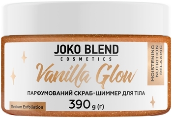 Парфюмированный скраб для тела Joko Blend Vanilla Glow с шиммером, 390 г - Pampik - 2
