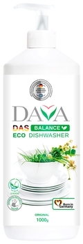 Екологічний засіб для миття посуду Dava Balance, 1000 мл - Pampik