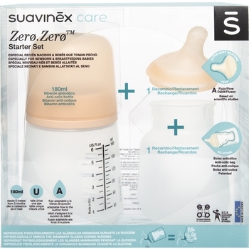 Антиколіковий набір для годування Suavinex ZERO.ZERO, 180 мл (306422) - Pampik