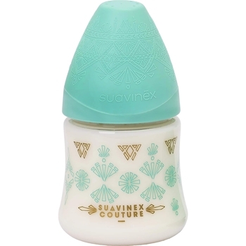 Пляшка для годування Suavinex Couture, 150 мл, зелений (304125) - Pampik