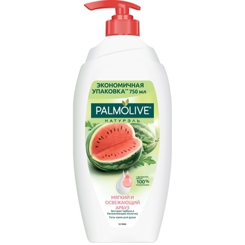 Гель для душа Palmolive Натурель Мягкий и освежающий арбуз, 750 мл - Pampik