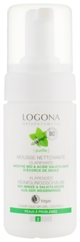 Біо-Пінка для вмивання Logona М'ята, для нормальної та комбінованої шкіри, 100 мл - Pampik