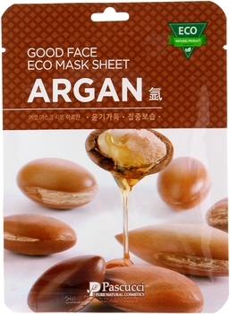 Тканинна маска для обличчя Pascucci з екстрактом аргани, 23 мл - Pampik