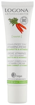 Біо-Крем вітамінний Logona Зволоження та Пружність Морква, 30 мл - Pampik