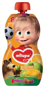 Фруктовое пюре Milupa Pouch Яблоко-манго-апельсин, 100 г - Pampik