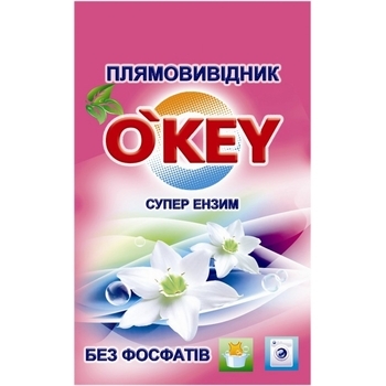 Пятновыводитель O'key с супер энзимами, 200 г - Pampik