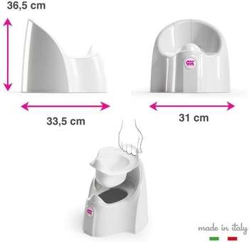 Анатомічний горщик OK Baby Pasha, ніжно-рожевий - Pampik - 12