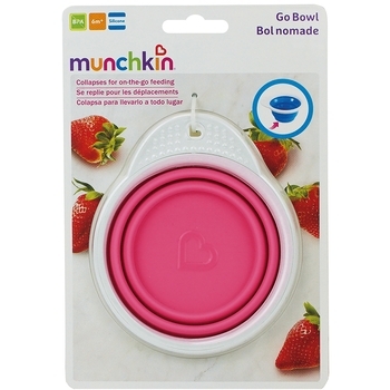 Тарелка Munchkin Go Bowl, розовый (012377.02) - Pampik