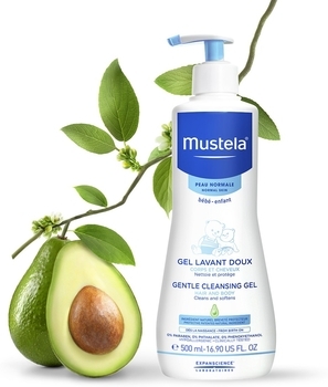 Ніжний очищуючий гель для голови і тіла Mustela Gentle cleansing Gel, 500 мл - Pampik - 3