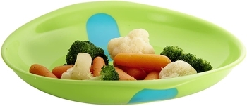 Набор термочувствительных тарелок Munchkin White Hot, 2 шт, зеленый и оранжевый (012104.021) - Pampik - 7