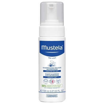 Пінка-шампунь для новонароджених Mustela bebe, 150 мл - Pampik