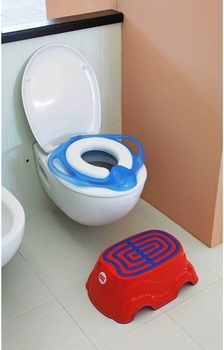 Накладка-сидение на унитаз Ok Baby Pinguo Soft, бирюзовый (38257230) - Pampik - 10