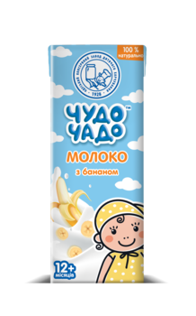 Подарунок. Молочний коктейль Чудо-Чадо Молоко з бананом, 200 г - Pampik