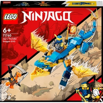 Конструктор LEGO Ninjago Грозовий дракон ЕВО Джея, 140 деталей (71760) - Pampik