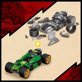 Конструктор LEGO Ninjago Гоночний автомобіль ЕВО Ллойда, 279 деталі (71763) - Pampik - 9