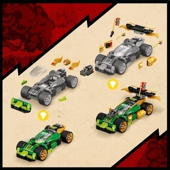 Конструктор LEGO Ninjago Гоночний автомобіль ЕВО Ллойда, 279 деталі (71763) - Pampik - 10