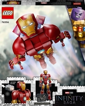 Конструктор LEGO Marvel Фігурка Залізної людини, 381 деталь (76206) - Pampik - 4