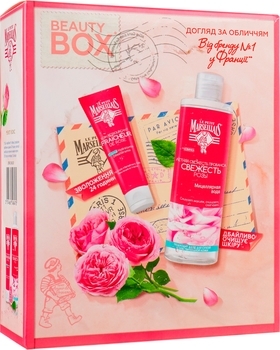 Подарунковий набір Le Petit Marseillais Свіжість Троянди, міцелярна вода + зволожуючий крем - Pampik