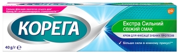 Крем для фиксации зубных протезов Corega Освежающий вкус, 40 мл - Pampik