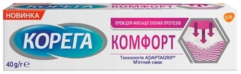 Крем для фіксації зубних протезів Corega Комфорт, 40 г - Pampik