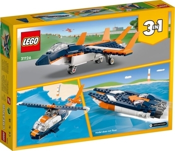 Конструктор LEGO Creator Надзвуковий літак, 215 деталей (31126) - Pampik - 5