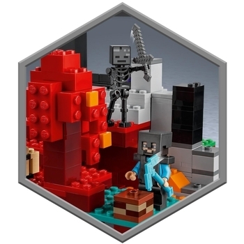 Конструктор LEGO Minecraft Зруйнований портал, 316 деталей (21172) - Pampik - 5
