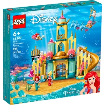 Конструктор LEGO Disney Princess Підводний палац Аріель, 498 деталей (43207) - Pampik