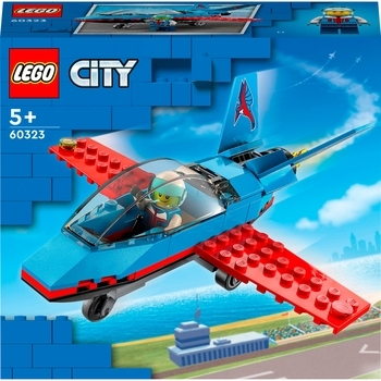 Конструктор LEGO City Трюковый самолет, 59 деталей (60323) - Pampik
