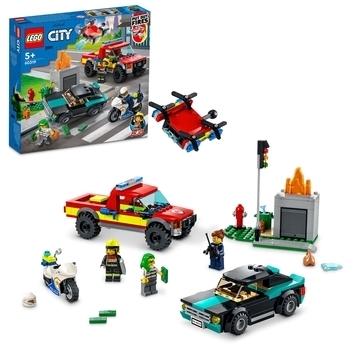 Конструктор LEGO City Пожарная бригада и полицейская погоня, 295 деталей (60319) - Pampik - 2