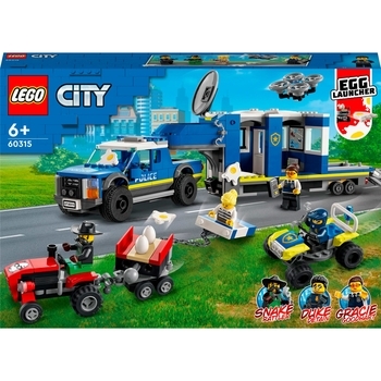 Конструктор LEGO City Полицейский мобильный командный трейлер, 436 детали (60315) - Pampik
