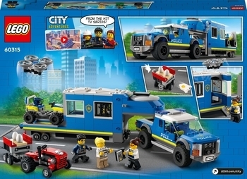 Конструктор LEGO City Полицейский мобильный командный трейлер, 436 детали (60315) - Pampik - 4