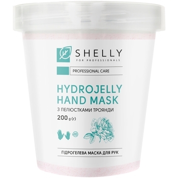Гідрогелева маска для рук Shelly з пелюстками троянди, 200 г - Pampik