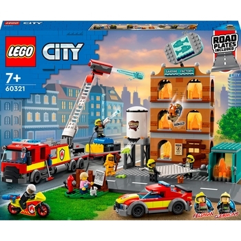Конструктор LEGO City Пожежна команда, 766 деталей (60321) - Pampik
