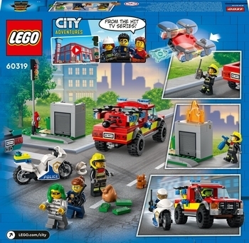 Конструктор LEGO City Пожарная бригада и полицейская погоня, 295 деталей (60319) - Pampik - 4