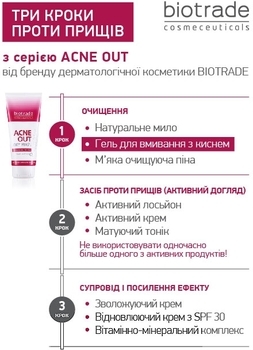Набір Biotrade Acne Out 3 в 1 для жирної та проблемної шкіри та шкіри з акне 60 мл + 60 мл + 50 мл - Pampik - 8