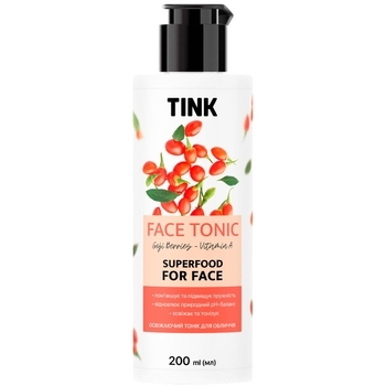Тонік для обличчя Tink Освіжаючий, ягоди годжі-вітамін A, 200 мл - Pampik