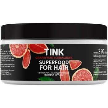 Зволожувальна маска для волосся Tink Грейпфрут і Зелений чай, 250 мл - Pampik