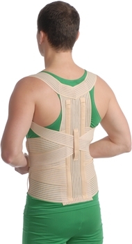 Корсет грудно-поперековий MedTextile, р.M/L, бежевий - Pampik - 2